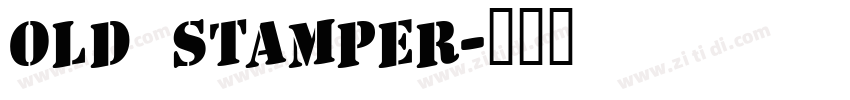 old stamper字体转换